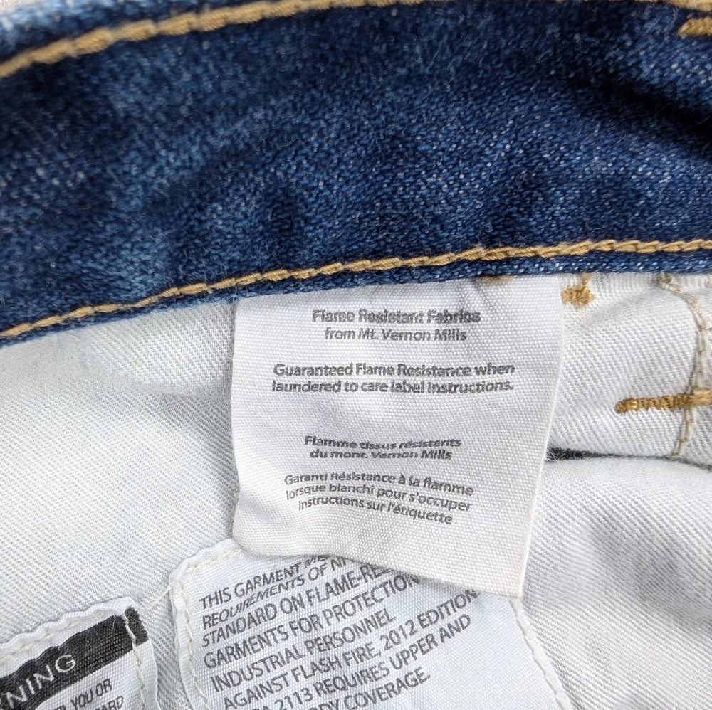 Carhartt FR Men's Dark Wash Denim Jeans Size 36 x 34 ARC 2 NFPA 2112